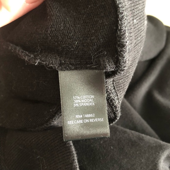 Torrid Black Terry Snap Button Off Shoulder Sweatshirt Size 5 - Picture 6 of 6